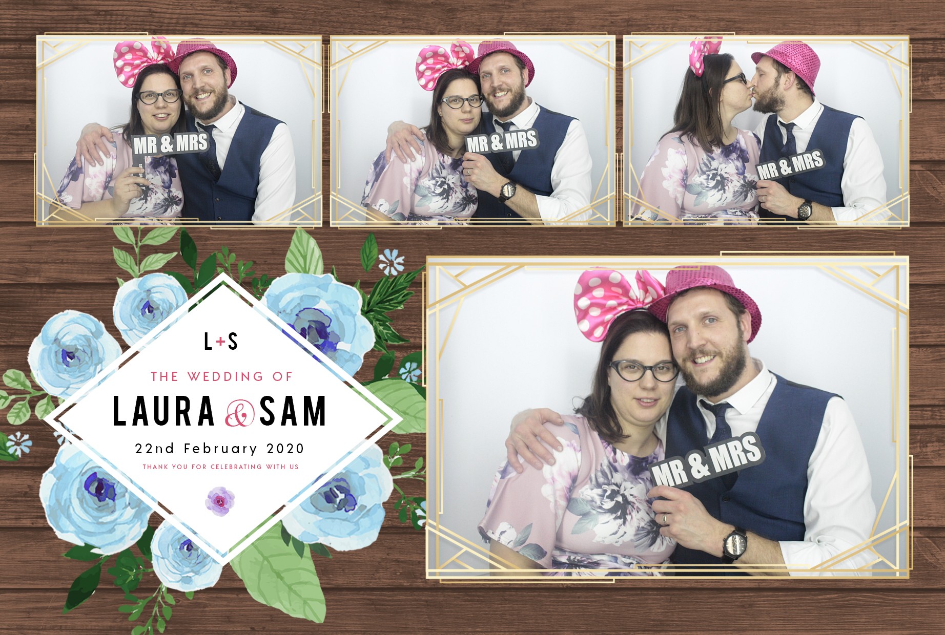 Laura and Sam's Wedding | View more photos from the event at gallery.myphotoboothexperience.co.uk/u/MyPhotoBoothExperienceLtd/Laura-and-Sams-Wedding
